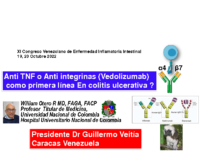 Anti TNF vs Antiintegrinas 2022 Venezuela
