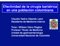 Beneficios de cirugia bariatrica en una poblacion colombiana