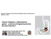 Cancer gastrico y HPYLORI CARACAS 2023